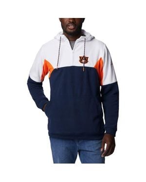 Columbia Auburn Tigers Lodge Quarter-Zip Hoodie - Blue