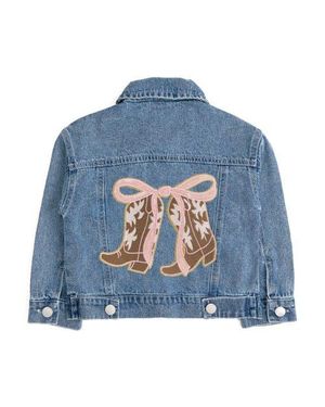 Sweet Wink Cowgirl Cutie Patch Western Jacket - Blue