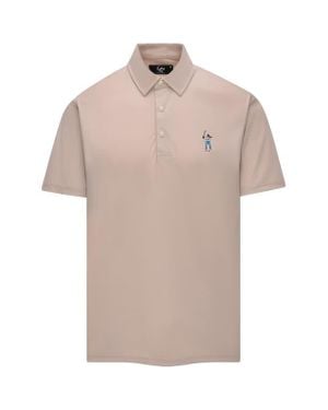 EASTSIDE GOLF Snap Placket Performance Golf Polo - Pink