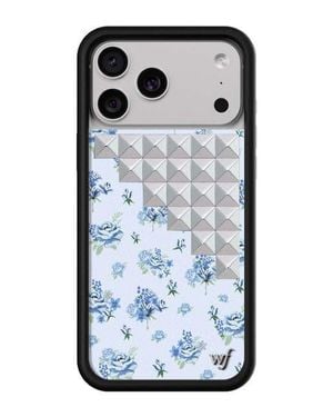 Wildflower Cases Forget Me Not Floral Stud Iphone 17 Pro/17 Pro Max Case - Blue