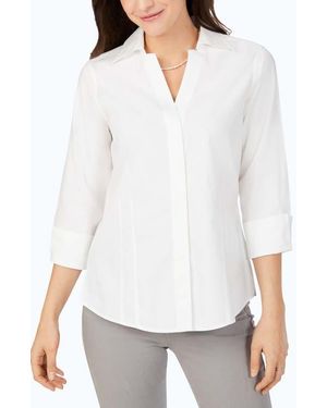 Foxcroft Taylor Fitted Non-Iron Shirt - White