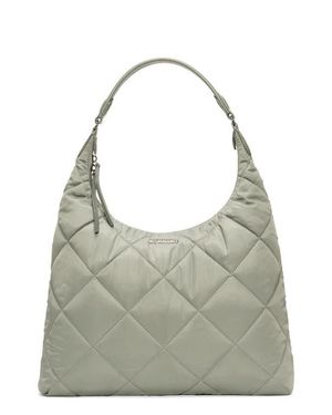 MZ Wallace Madison Quilted Nylon Shoulder Bag - Gray