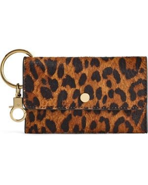 Madewell The Zip Leather Card Case Wallet - Brown