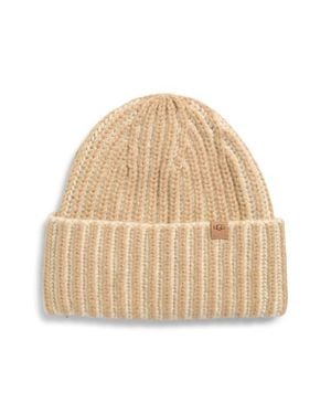 UGG Chunky Plaited Beanie - Natural