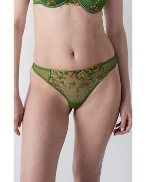 Etam Gourmandise Thong - Green