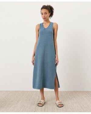 Pact Organic Cotton Weekends Tank Dress - Blue