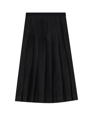 Maxmrkt Pleated With Invisible Zipper Skirt - Black