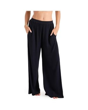 Volcom Stoneshine Junki Wide Leg Cover-Up Pants - Black