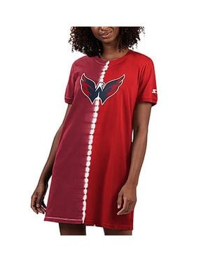 Starter Washington Capitals Ace Tie-Dye Sneaker Dress - Red