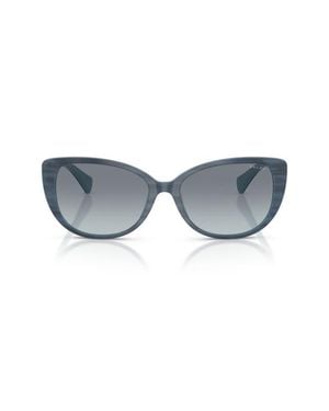 Ralph Lauren 56Mm Gradient Butterfly Sunglasses - Blue