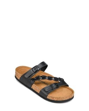 AEROTHOTIC Viking Faux Leather Slide Sandal - Brown