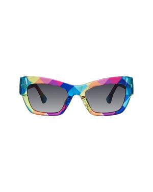 Kurt Geiger 53Mm Rectangular Sunglasses - Blue