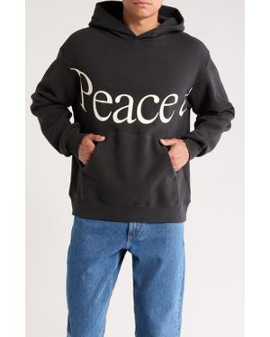 Museum of Peace & Quiet Jumbo Wordmark Pullover Hoodie - Black