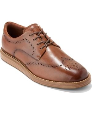 Cole Haan Grand Neoclassic Flexcraft Leather Wingtip Oxford - Brown