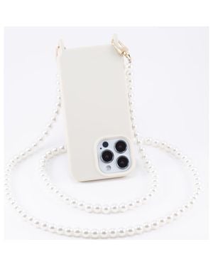 Cordée Cases Maxi Pearl Phone Chain - White