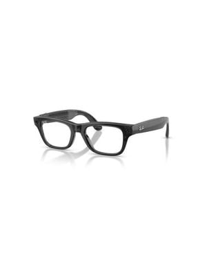 Ray-Ban 50Mm Rectangle Optical Glasses - Black