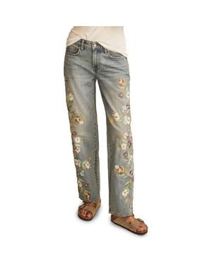 Lucky Brand The Baggy Straight Leg Jeans - Gray