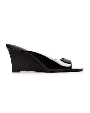 Black Suede Studio Arisha 70 Mule - Black