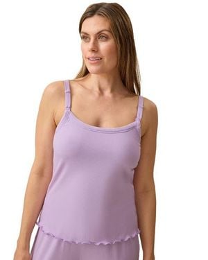 Kindred Bravely Ribbed Modal Nursing Cami - Purple