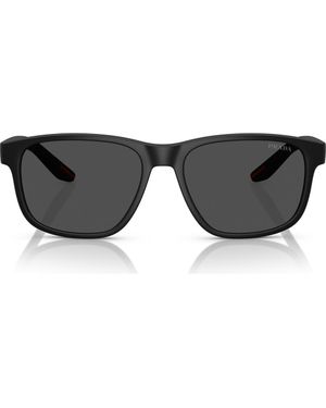 Prada Linea Rossa 56Mm Pillow Sunglasses - Gray