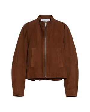 Alaïa Round Suede Jacket - Brown