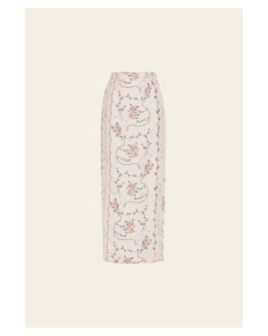 Agua Bendita Lirica Navegante Maxi Skirt - Natural