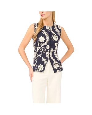 Ted Baker Hailee Embroidered Cotton Vest - Blue