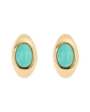 ATHRA LUXE Simulated Huggie Hoop Earrings - Blue