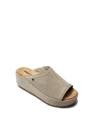 Minnetonka Paislee Wedge Sandal - Gray