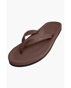indosole Responsibly-Made Tire Sole Easy Living Flip Flops - Brown