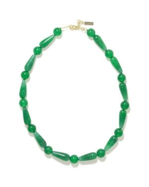 Completedworks The Depths Of Time Chalcedony Beaded Necklace - Green