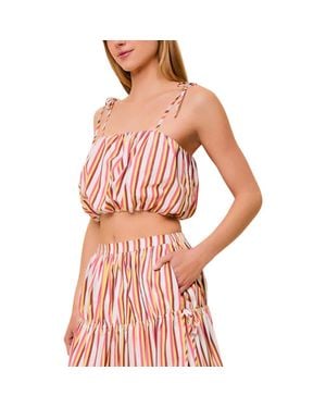 Solid & Striped The Ivy Crop Bubble Camisole - Red