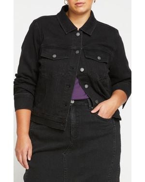 UNIVERSAL STANDARD Kelsey Denim Jacket - Black
