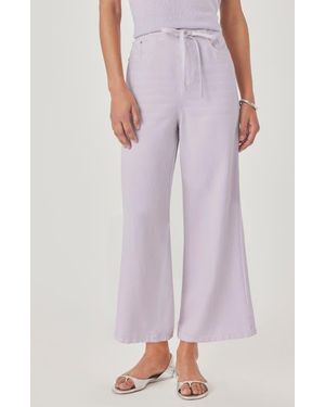 Splendid Lounge Wide Leg Crop Jeans - Pink