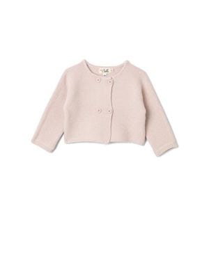 Bebe Bella Double Breasted Knit Cardigan - Pink