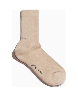 Socksss Gender Inclusive Solid Tennis Socks - Natural