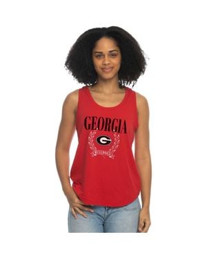 ZooZatZ Georgia Bulldogs Everyday Tri-Blend Tank Top - Red