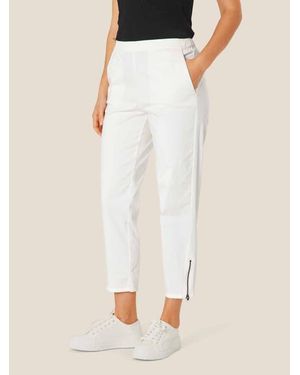 Masai Mapadme Elastic Waist Cropped Pants - White