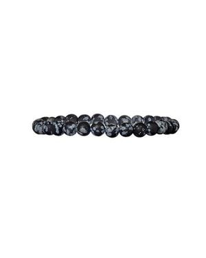 Jan Leslie 4Mm Sterling Lava Shape Bead Bracelet - Blue