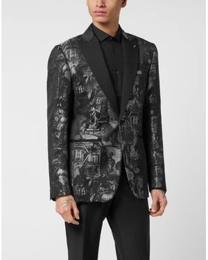Philipp Plein Blazer Lord Fit Skull - Black