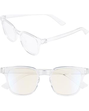 The Book Club Twelve Hungry Bens 53Mm Light Blocking Reading Glasses - White
