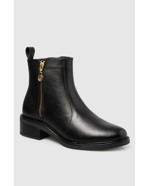 Manuela Lili Side Zip Bootie - Black