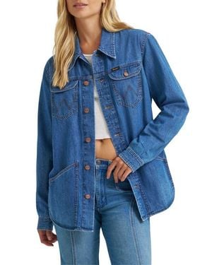Wrangler Wrange Denim Button-Up Shirt - Blue