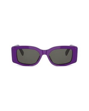 Celine Triomphe 53Mm Rectangular Sunglasses - Purple