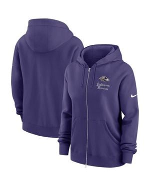 Nike Baltimore Ravens Phoenix Rewind Full-Zip Hoodie - Blue