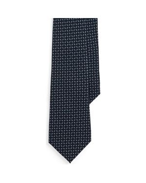 Ralph Lauren Geometric Silk Tie - Blue