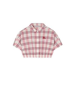 Burberry Check Cotton Shirt - Pink