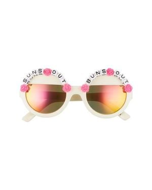 Rad & Refined Suns Out Buns Out Round Sunglasses - Pink