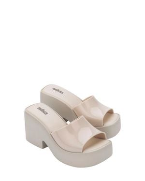 Melissa Posh Platform Slide Sandal - Natural