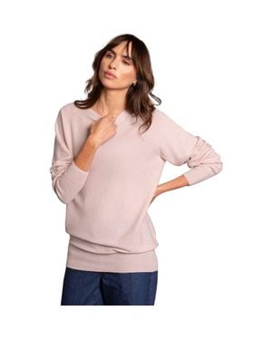 Celtic & Co. Geelong Slash Neck Sweater - Pink